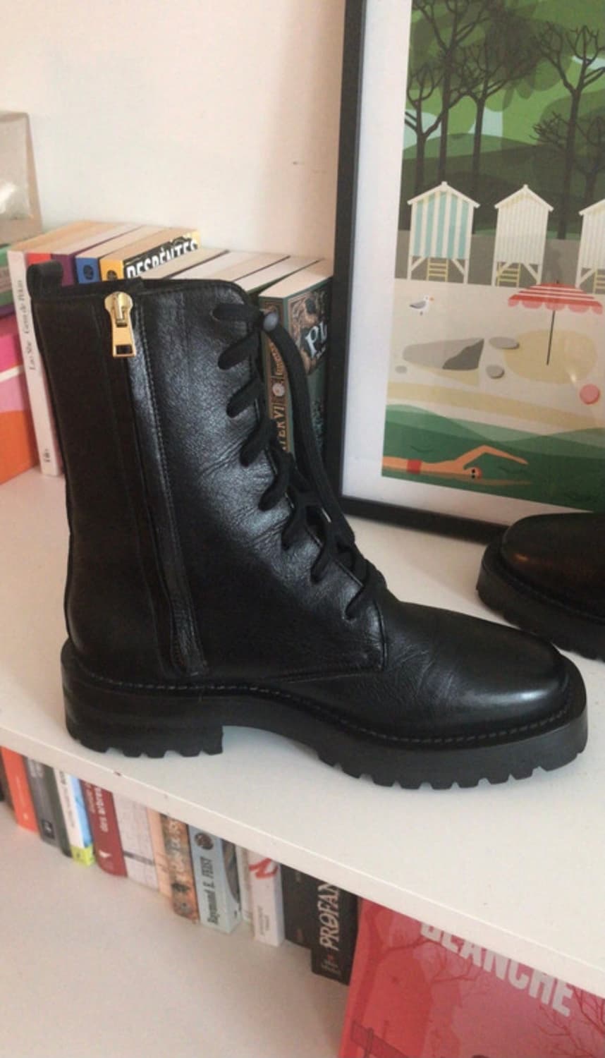 마르니 블랙 워커 부츠 상품이미지5