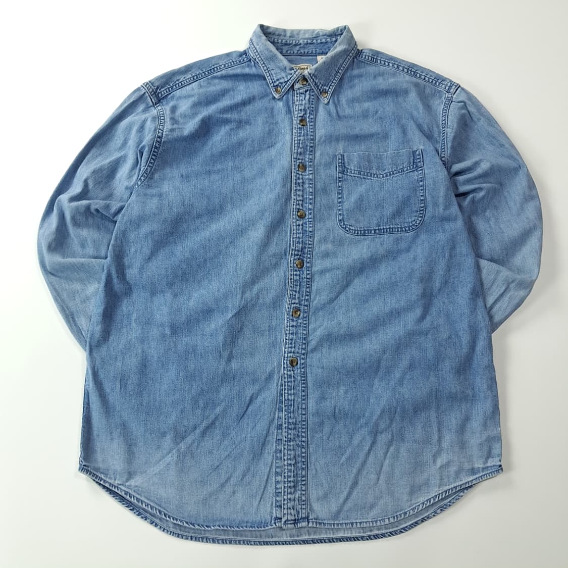 CK202 L 엘엘빈 90s 버튼다운 클래식 데님 셔츠 남방 상품이미지1