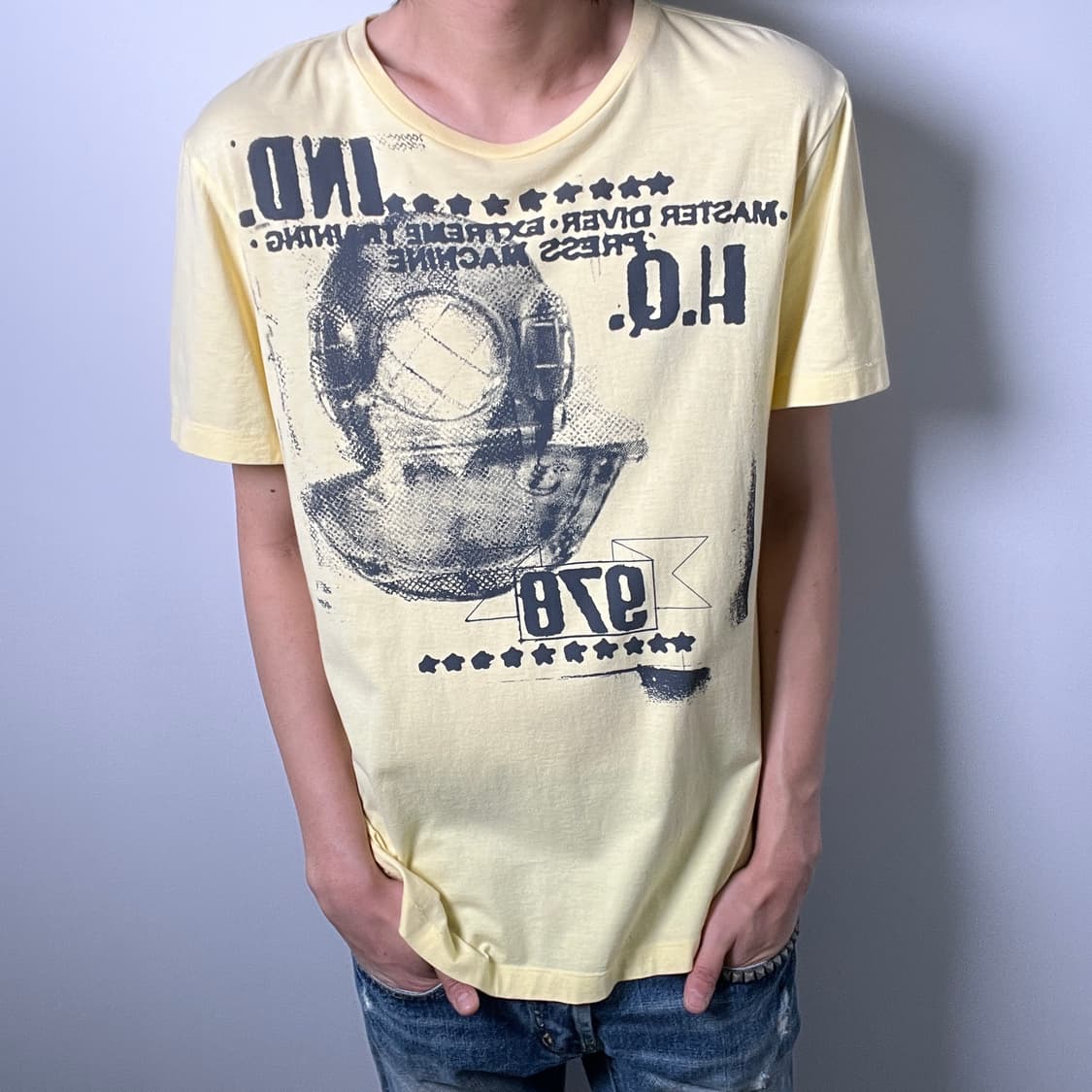 Diesel 디젤 빈티지 그래픽 반팔 티셔츠 XL 상품이미지3