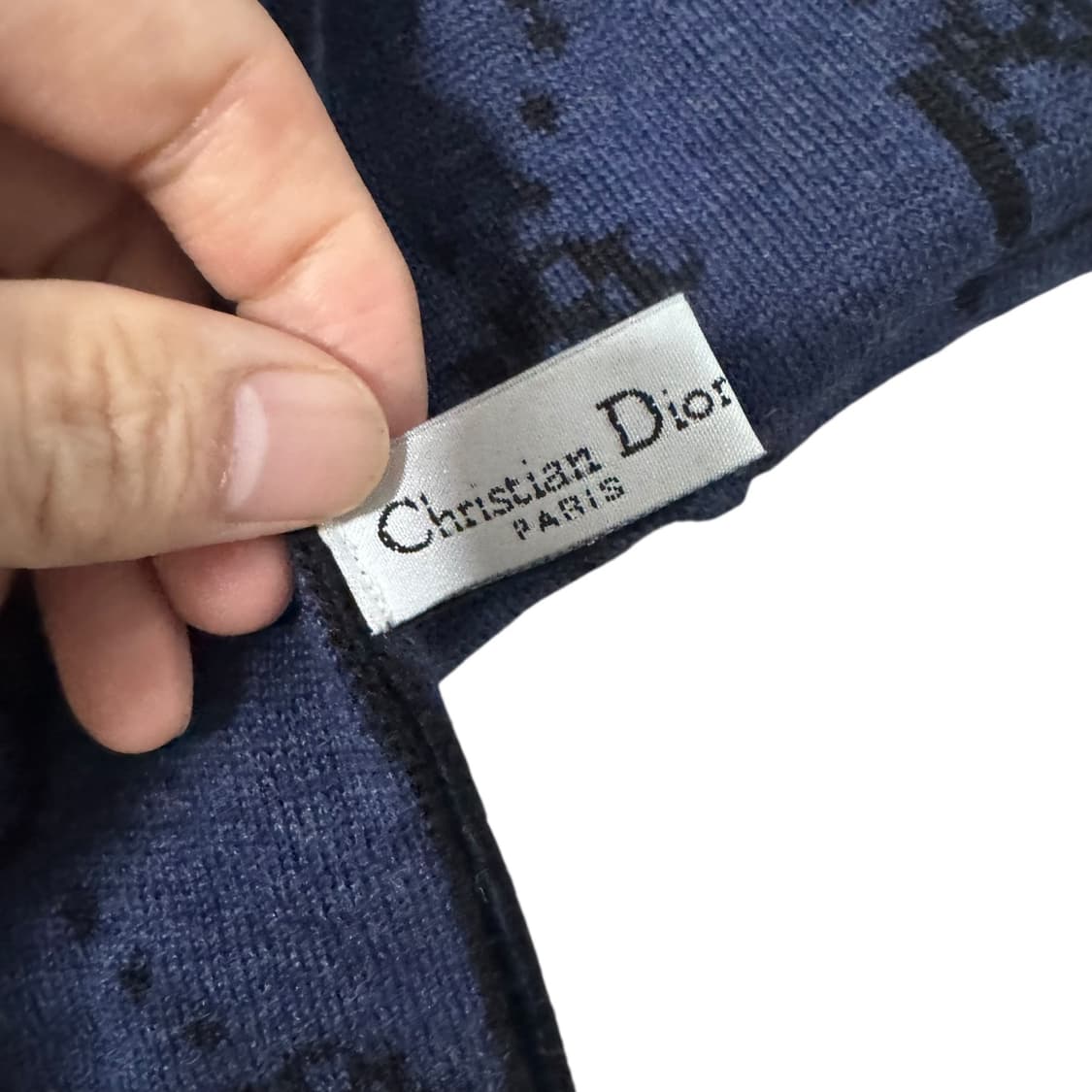 정품 디올 오블리크 블랙 머플러 상품이미지4