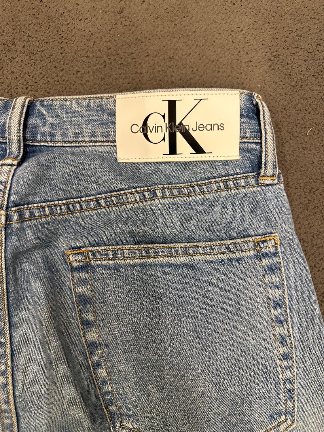 켈빈클라인 연청 스트레이트 데님 처분  상품이미지3