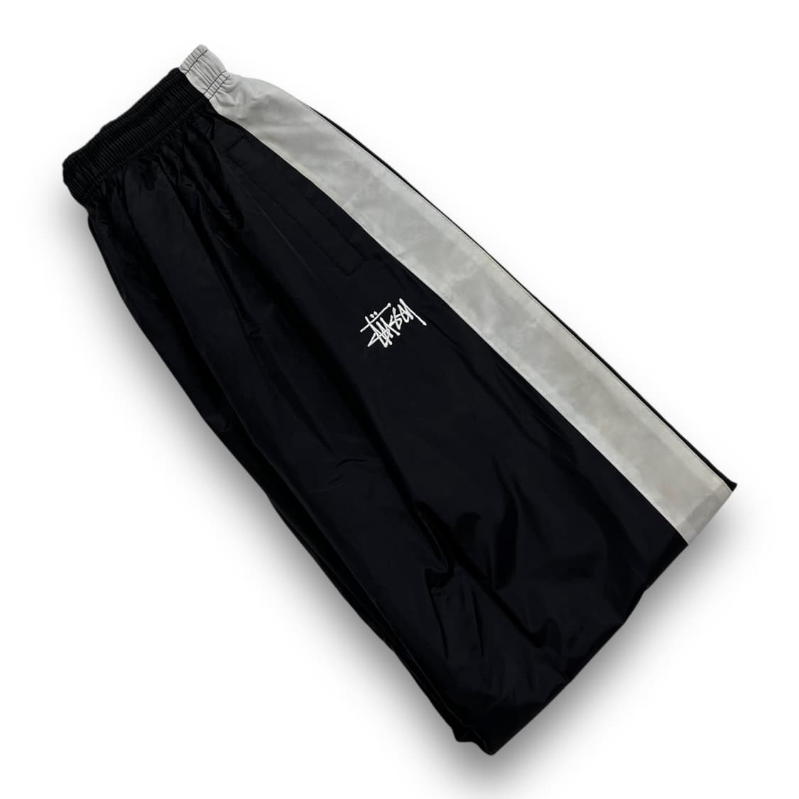 스투시 90s 아카이브 사이드 화이트 라인 나일론 팬츠 상품이미지1