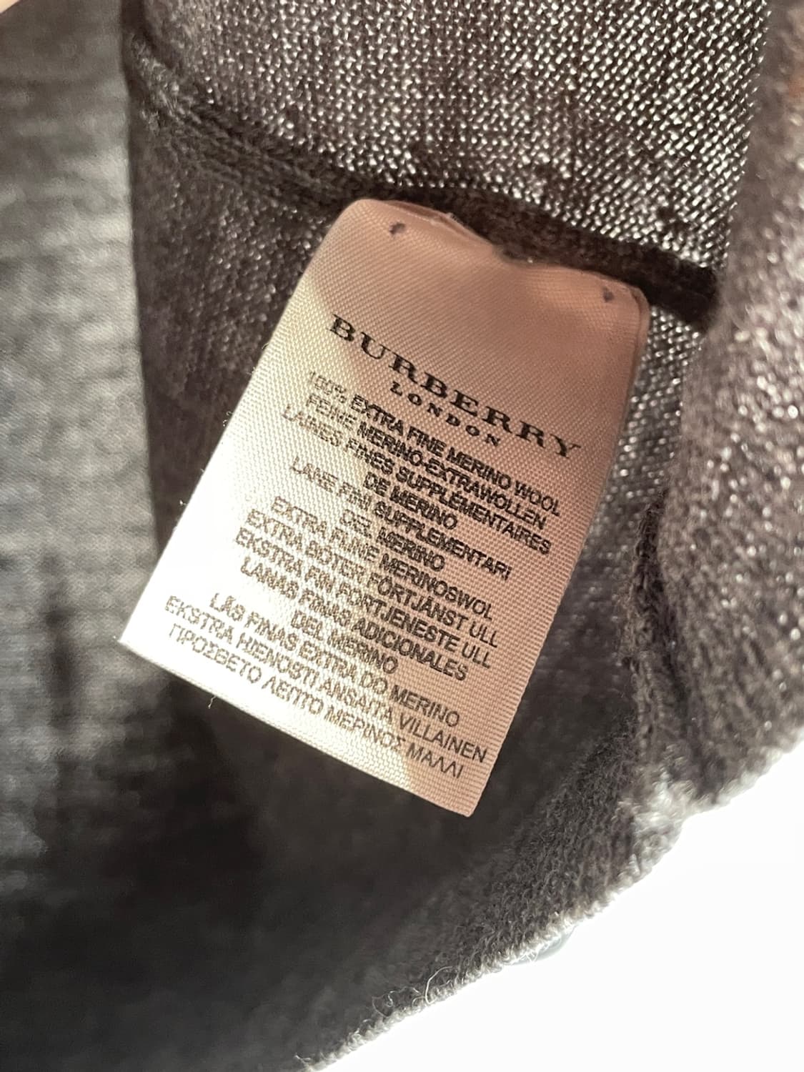 버버리 노바 체크 디테일 울 가디건  상품이미지6