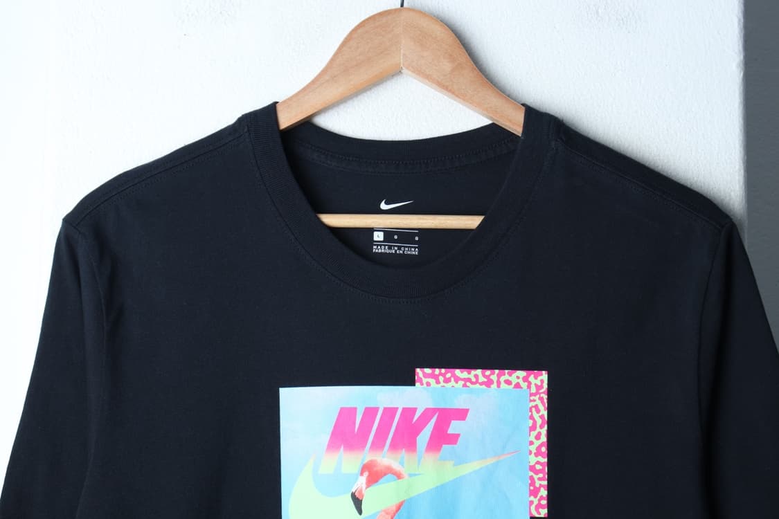 (L-XL) 나이키 반팔 티셔츠 프린팅 여름 블랙 올드스쿨-H32109 상품이미지3
