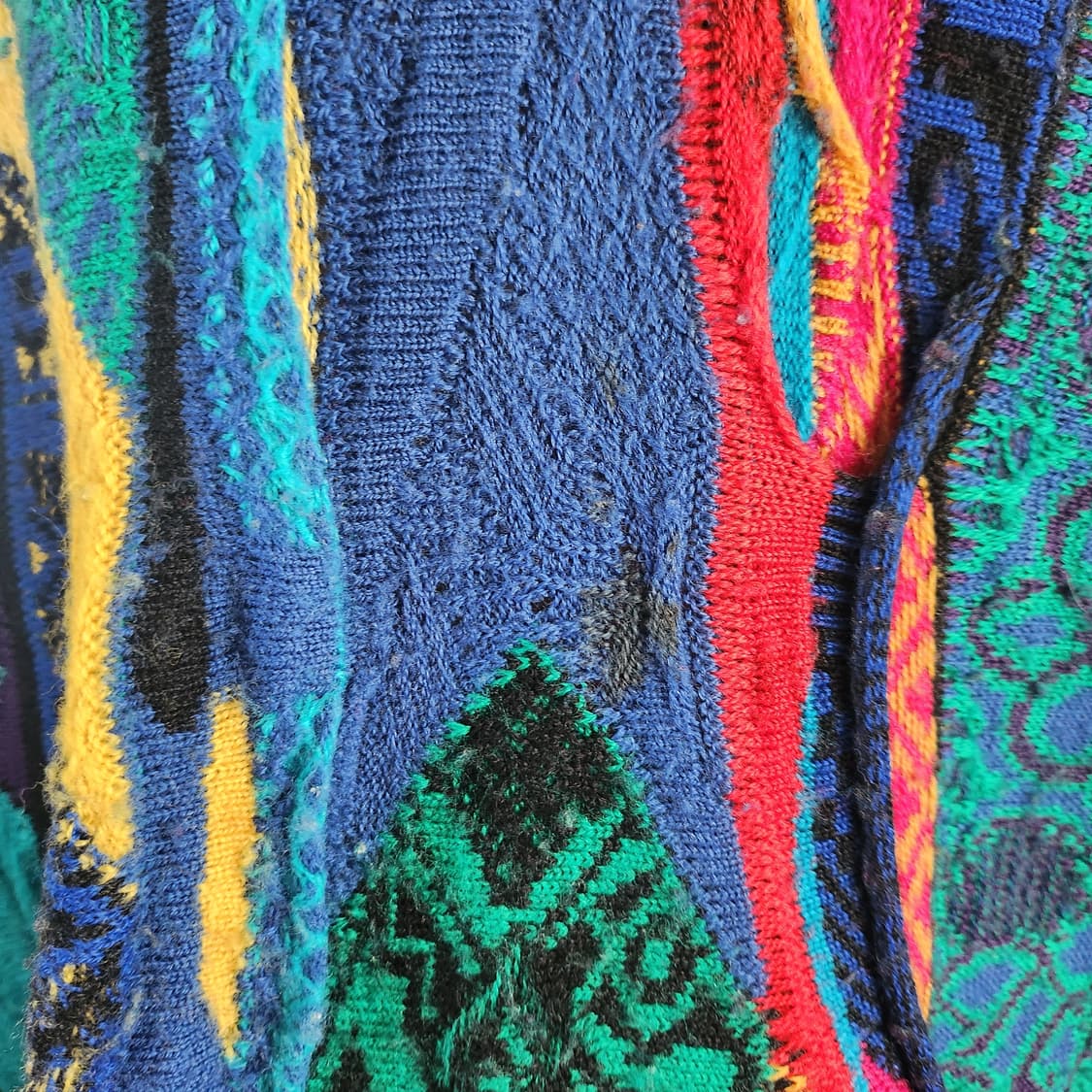 쿠지 Coogi 케이블 패턴 울 가디건 공용 빈티지 니트  상품이미지9