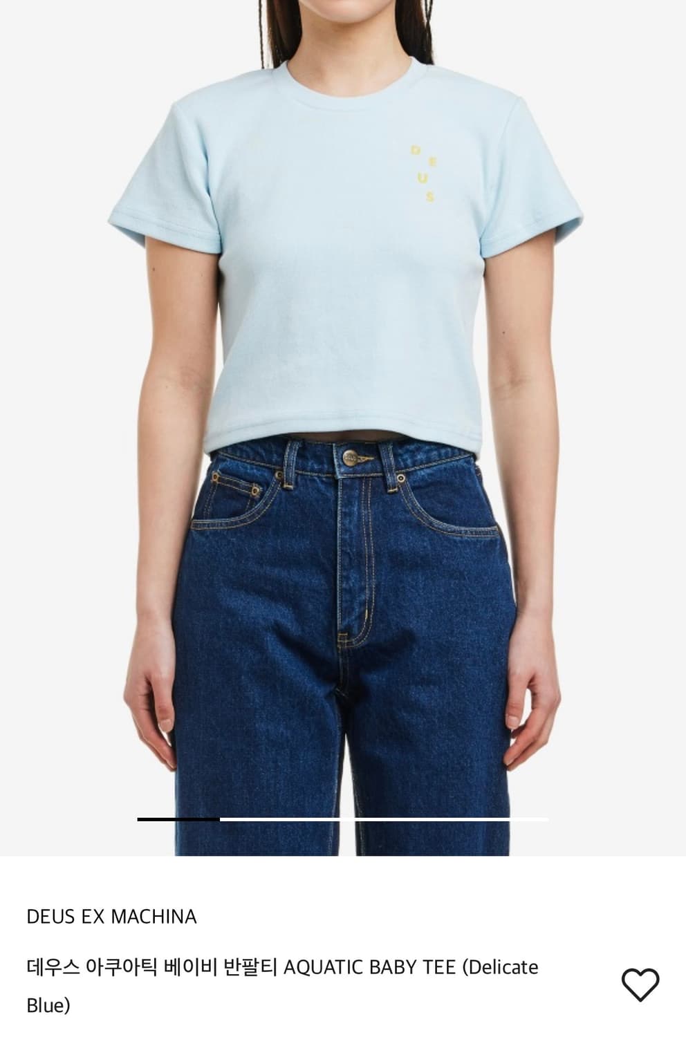 데우스 aquatic baby tee 아쿠아틱 베이비 반팔티 상품이미지1