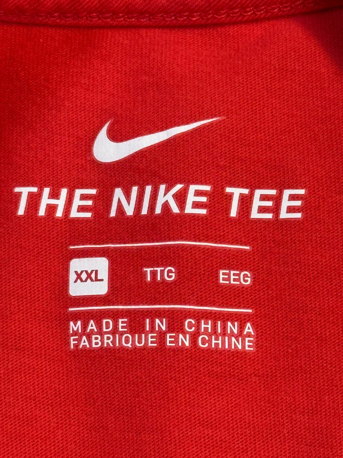 나이키 NIKE 대한민국 KOR 에버그린 반팔 티셔츠 레드 상품이미지5