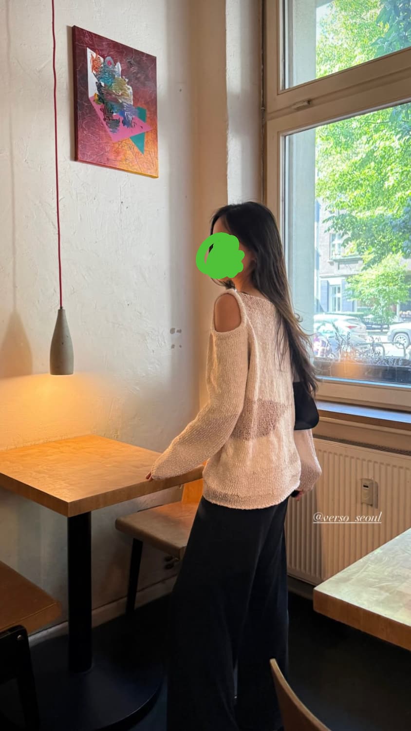 VERSO 베르소 sea sand 니트탑 상품이미지1