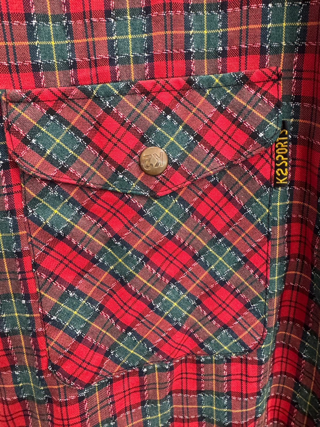 US vintage K2 sports 체크셔츠 상품이미지4