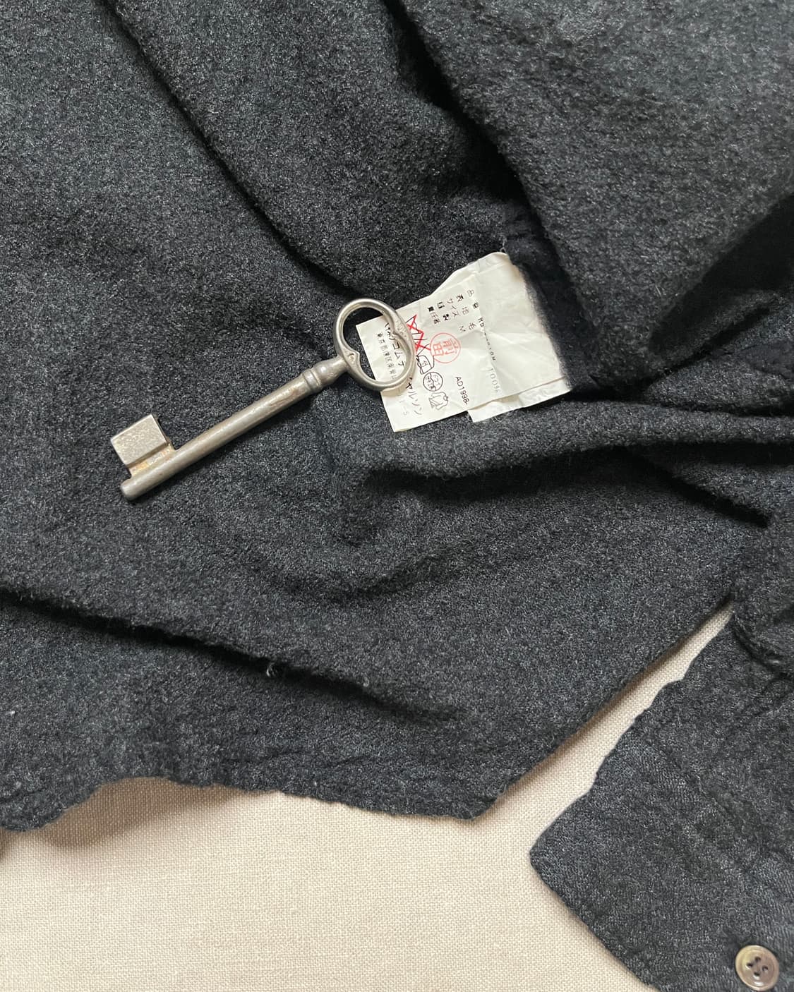 90s 꼼데가르송 축융 울 셔츠 Comme des garcons 상품이미지7