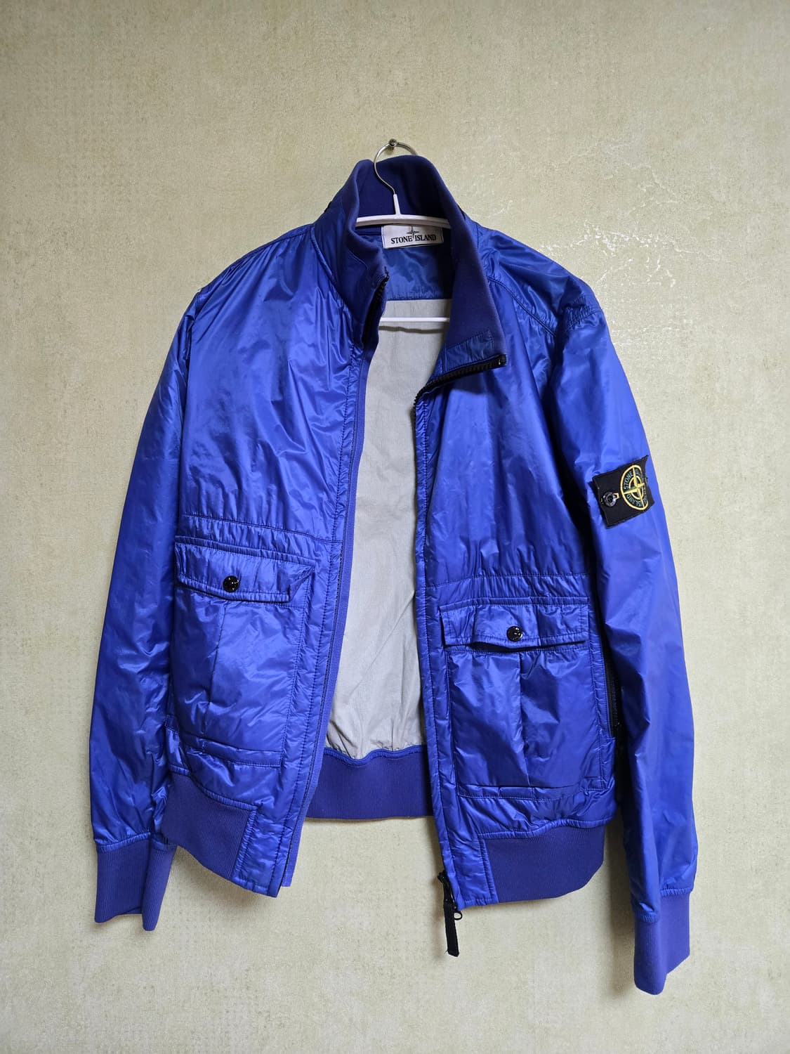 스톤아일랜드 마이크로립스탑 바람막이 블루종 M 상품이미지1