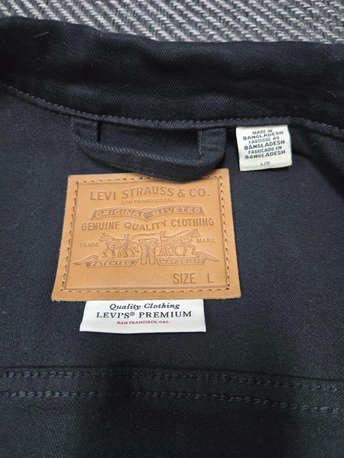 리바이스 프리미엄 블랙 트러커 자켓 스판청자켓 72334 상품이미지5