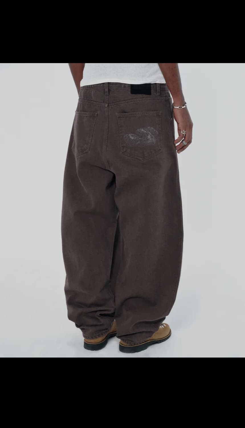 스웨이드 CONTOUR POCKET DENIM [BROWN] 상품이미지1