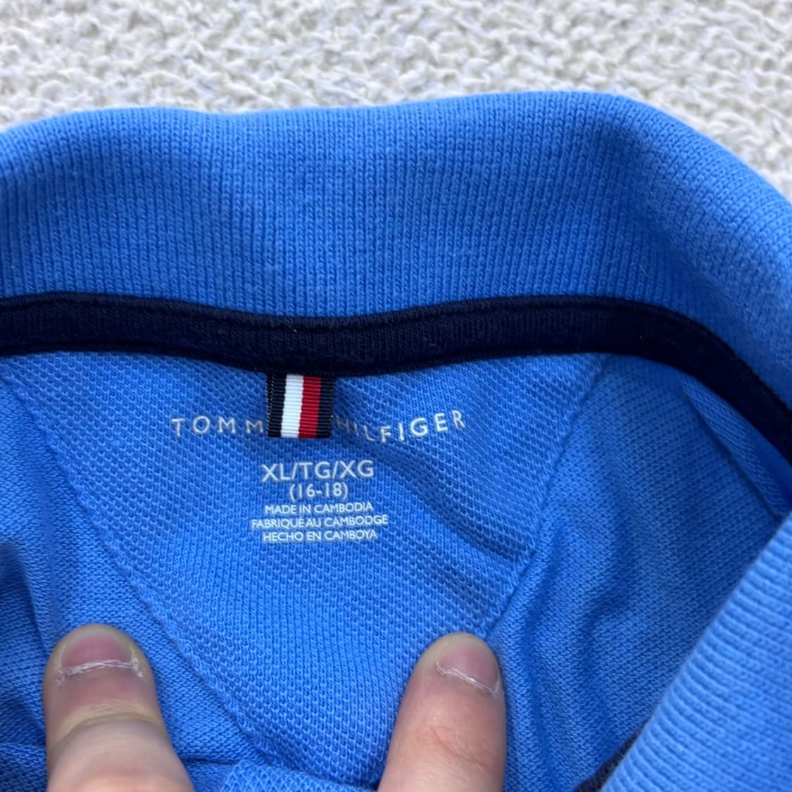 XL 타미힐피거 반팔 카라 티셔츠 0413E 상품이미지3