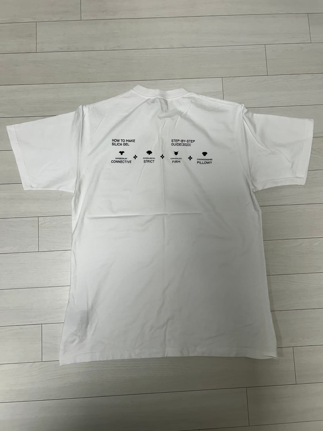 실리카겔 반팔 화이트 2사이즈 상품이미지2