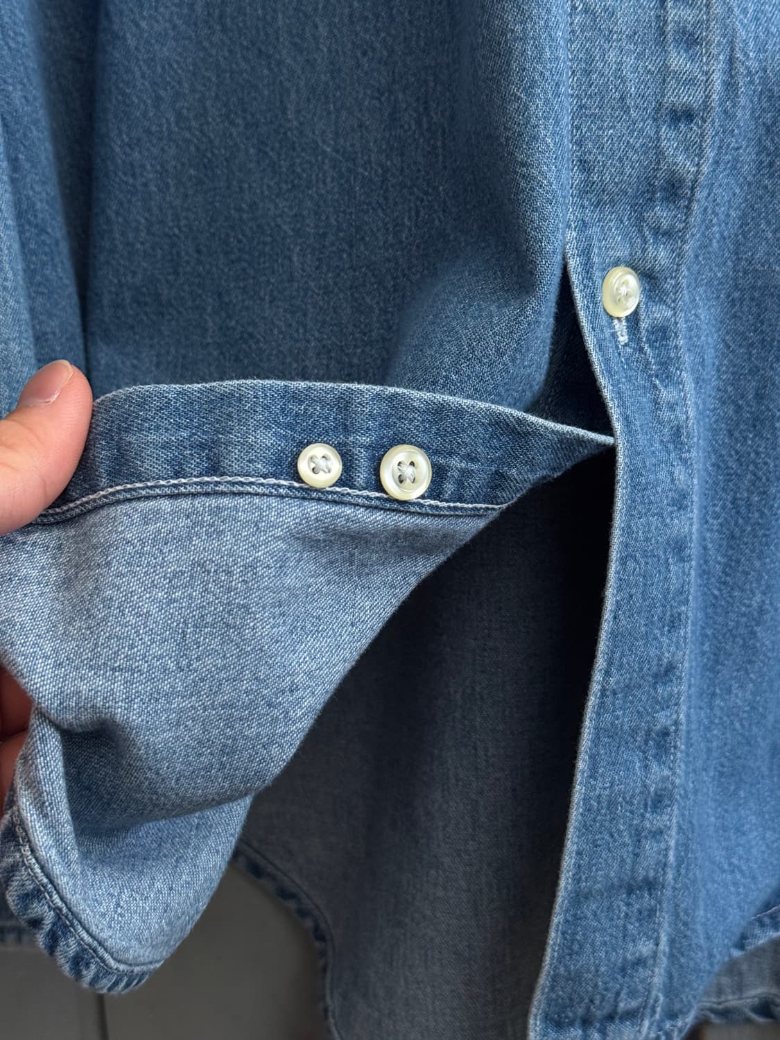 [L]90's GAP USA 올드 갭 데님 셔츠 상품이미지6