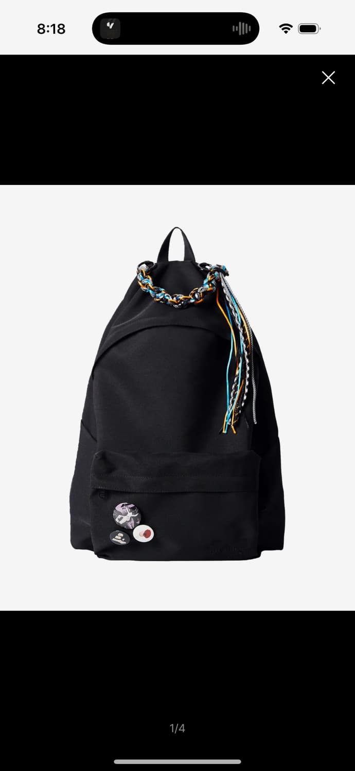 트위스트 체인 스트랩 커넥티드 데이백_BK 상품이미지2