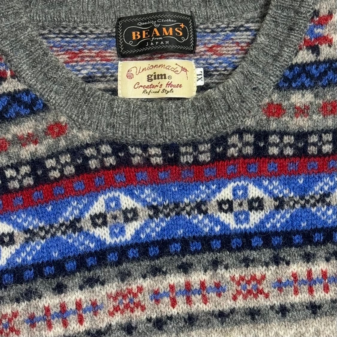 Beams plus  x Gim 콜라보 스웨터 XL 상품이미지3