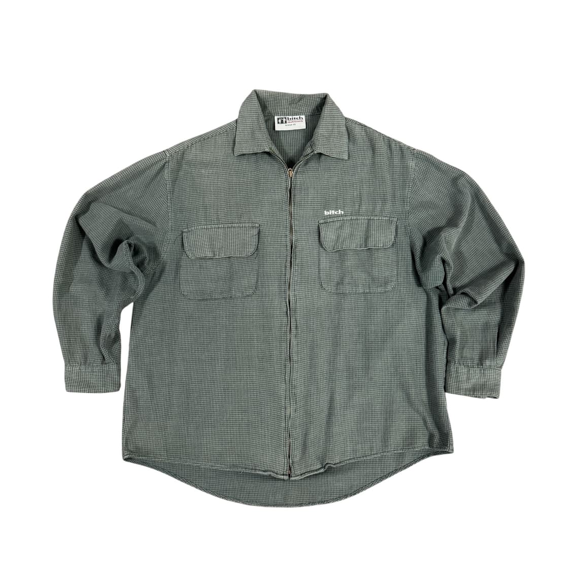 빈티지 Bitch Skateboards 비치 스케이트보드 플란넬 셔츠 상품이미지1