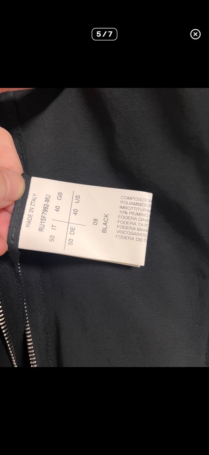 릭오웬스 15fw 구스다운 튜브웨이코트 상품이미지5