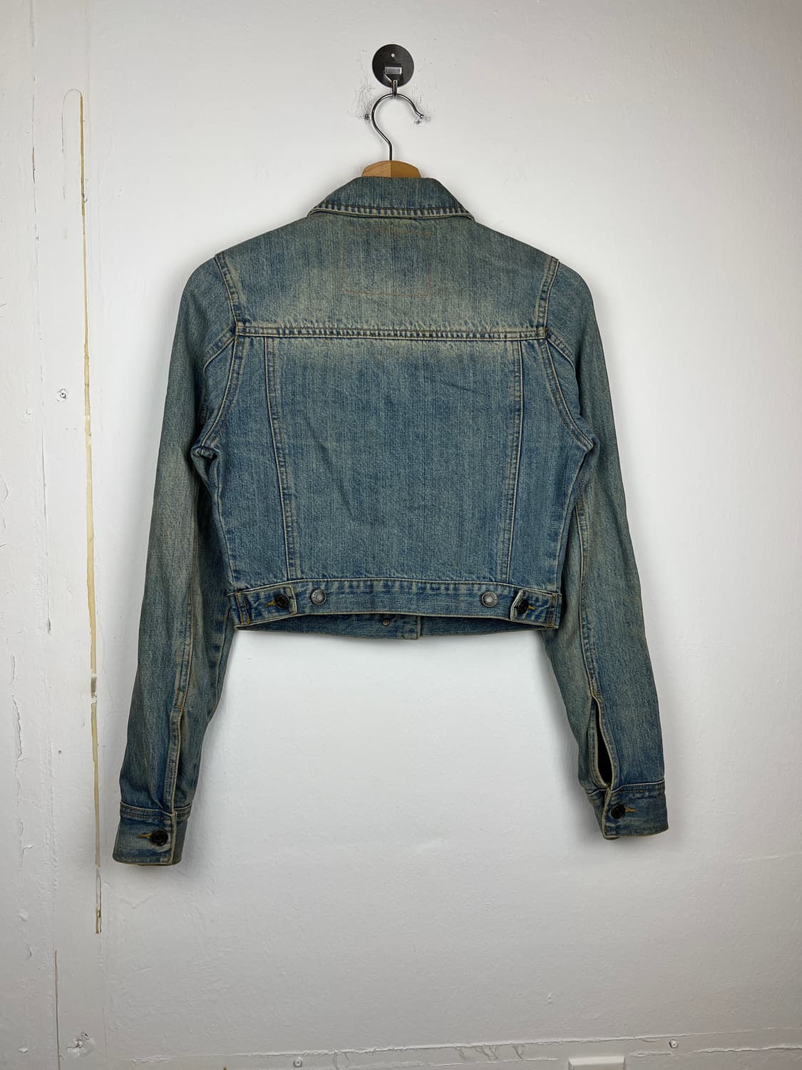 Hollister 포켓디테일 데님 크롭 자켓 M 상품이미지2