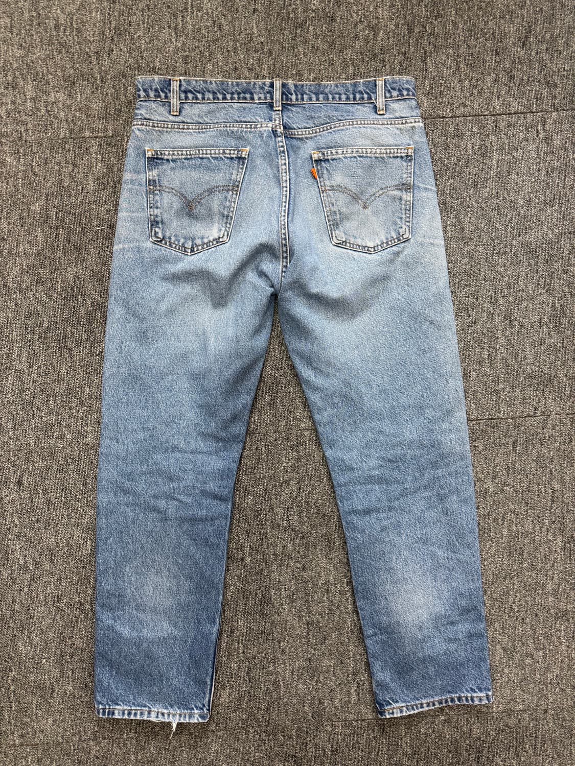 90s USA 리바이스 505 오렌지탭 페인트 미디움 블루 데님 36 상품이미지8