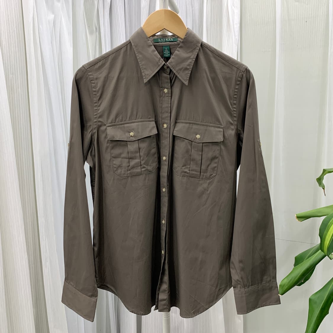 랄프로렌 RALPH LAUREN 롤업 소매 워크 셔츠 1593 상품이미지1