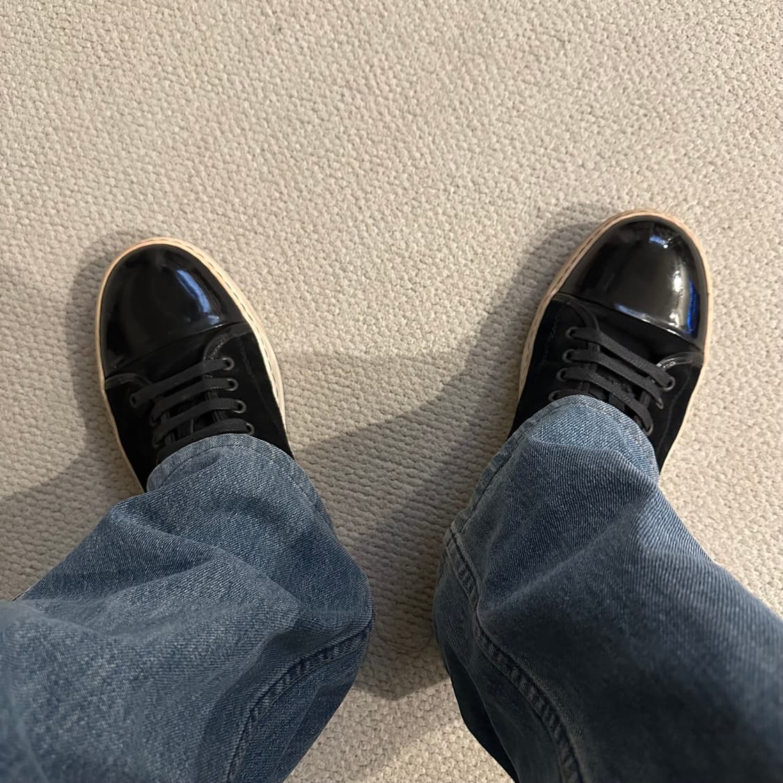 랑방 Lanvin 벨루어 스웨이드 스니커즈 상품이미지2