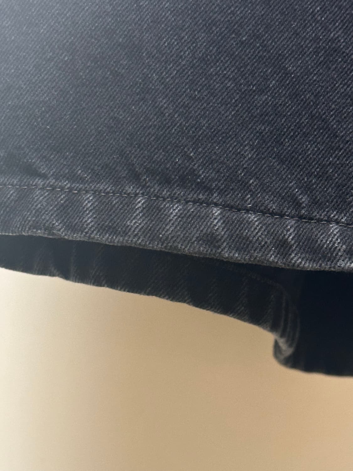 [3] 폴리테루 데미지드 카펜터 워시드 블랙 상품이미지4