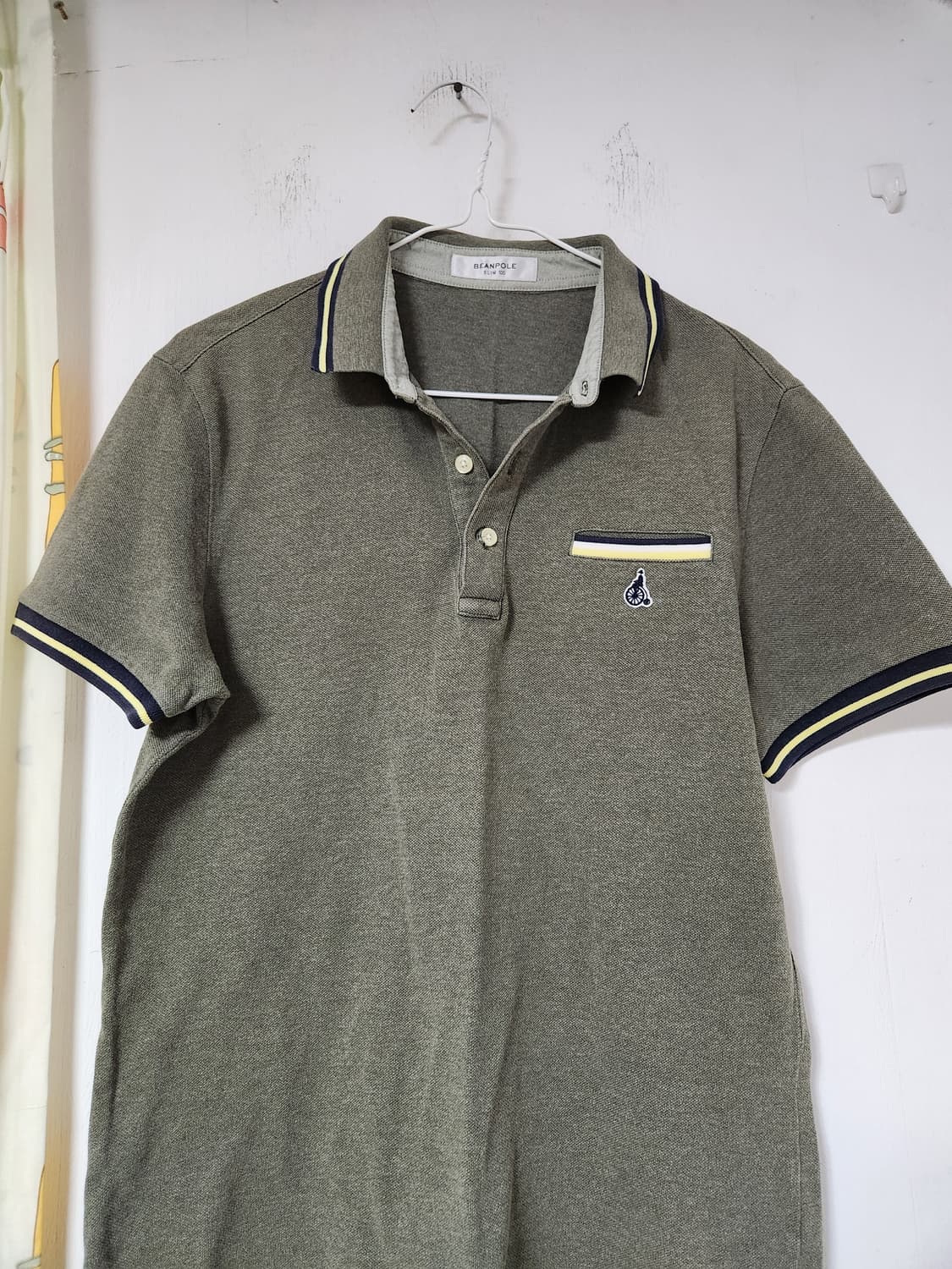 빈폴 반팔 카라티 올리브색 100 상품이미지3