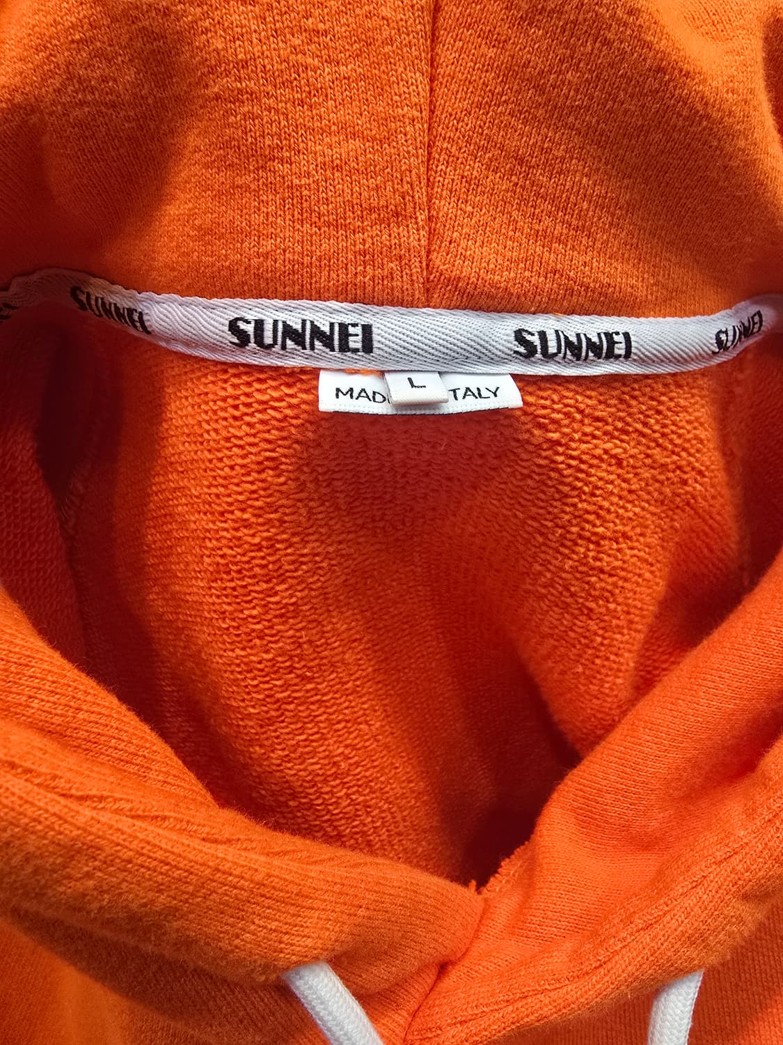 SUNNEI 오렌지 후드티 L 상품이미지3