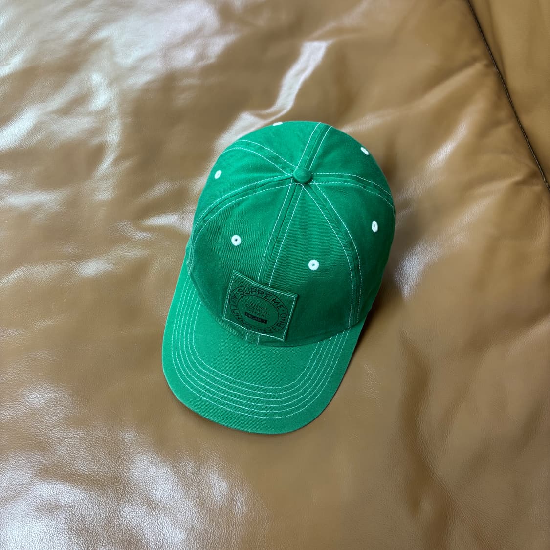 Supreme 슈프림 밀라노 스티치 그린 6패널 볼캡 모자 (Green) 상품이미지5