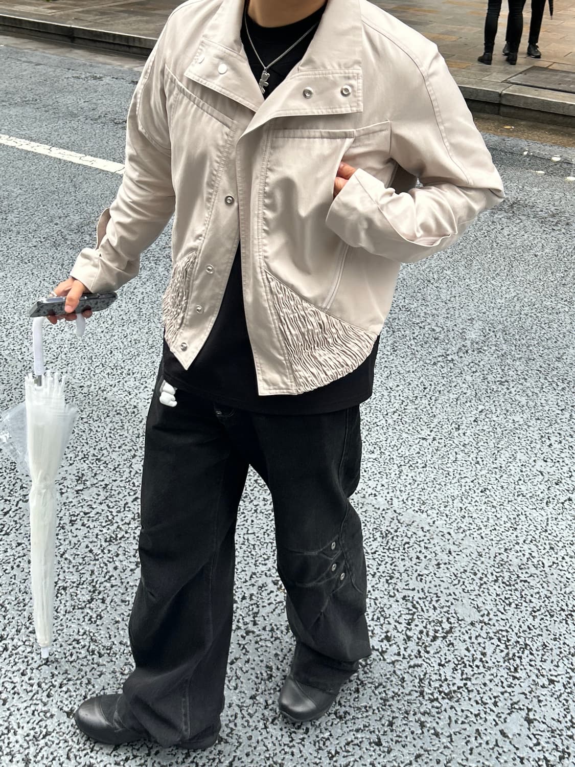 (50) 25ss 키코 코스타디노브 자파 크롭 자켓 아이보리 상품이미지1