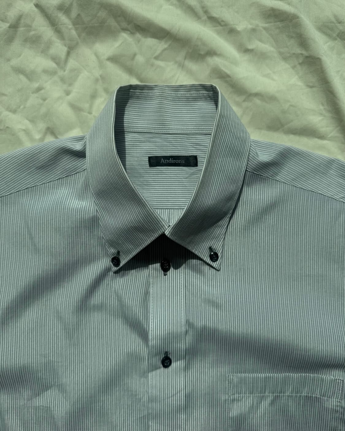 블랙버튼 스트라이프 셔츠 상품이미지1