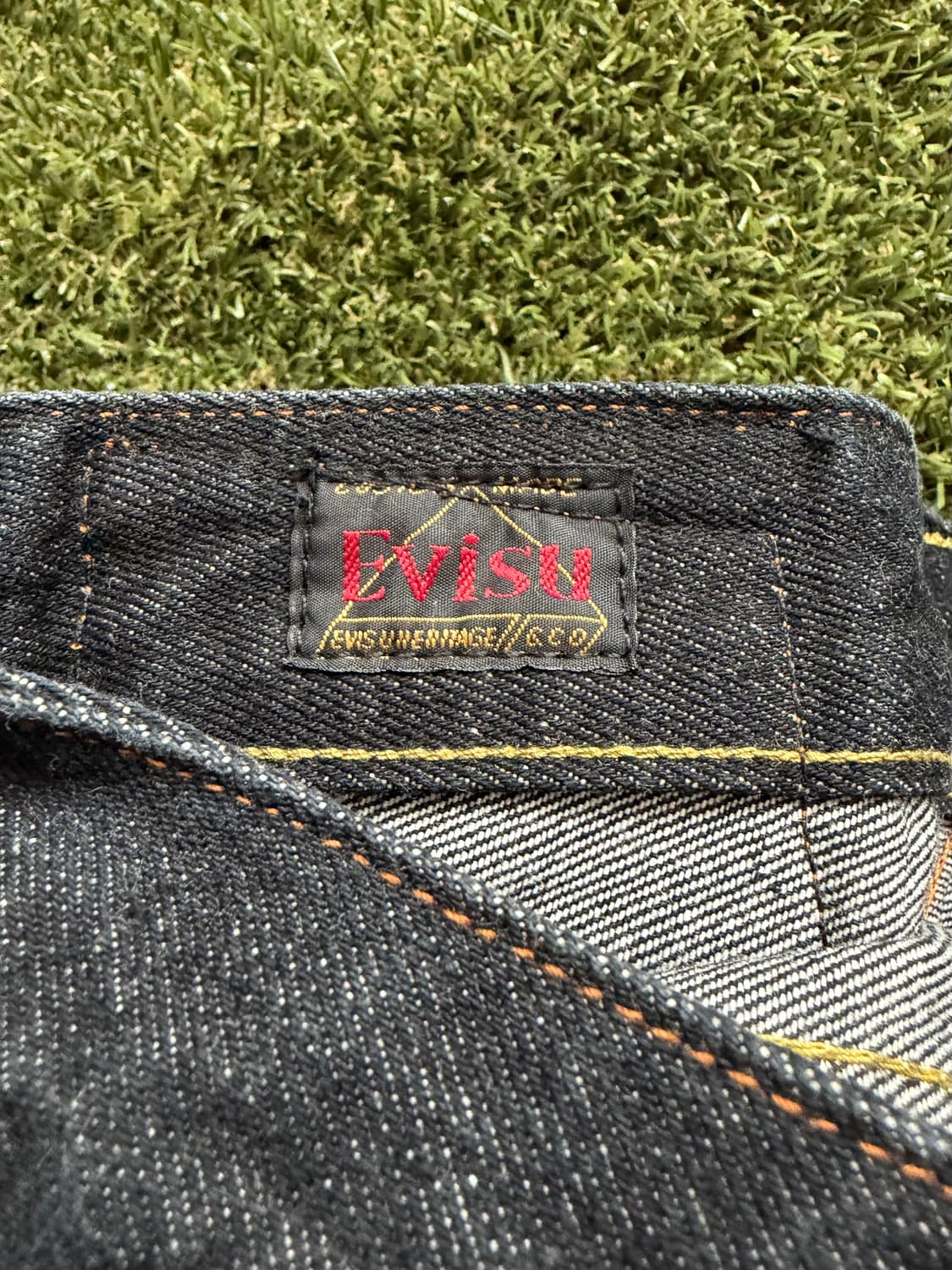 일본 일판 에비수 흑청 데님진 청바지 상품이미지5