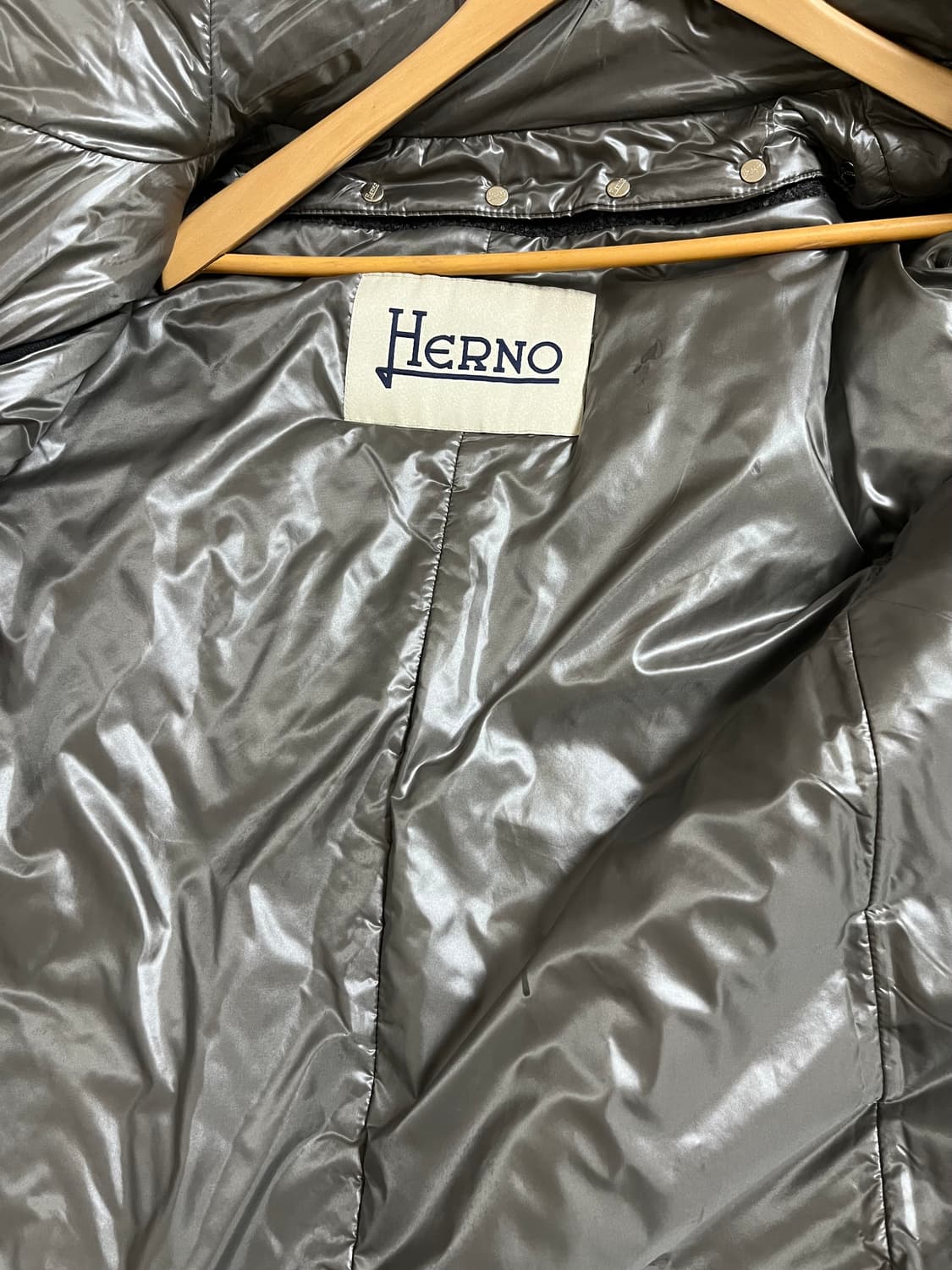 에르노 퀼팅 안감 모헤어 코트 42 정품 상품이미지5