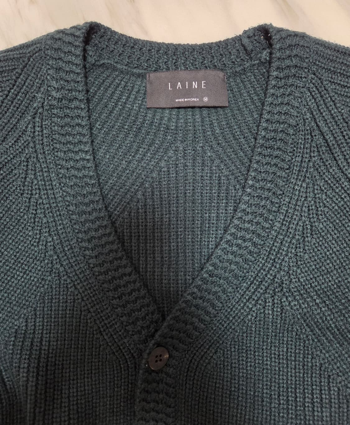 LAINE (라인) 딥그린 가디건 상품이미지3