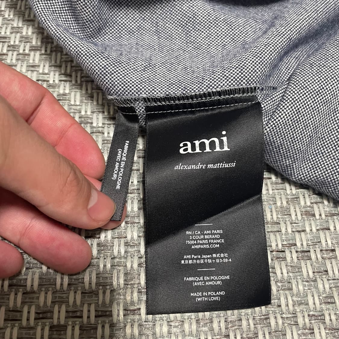 아미 빅 하트로고 셔츠 남방 41사이즈 상품이미지5