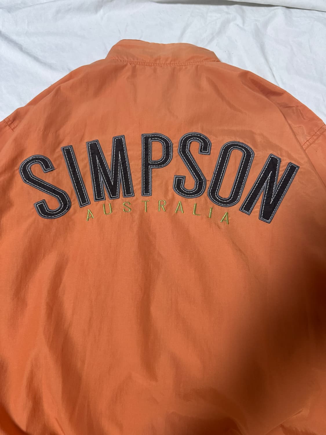 Simpson 자수 나일론 블루종 상품이미지3