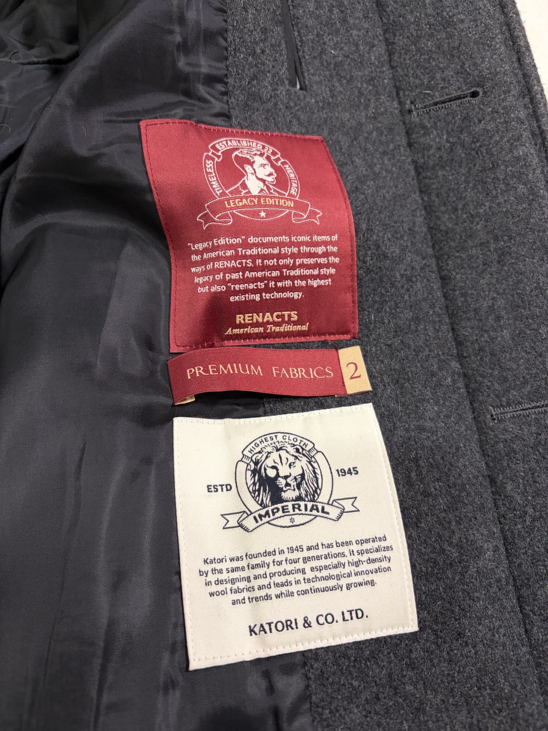 리넥츠 멜톤 울 발마칸 코트 차콜 24fw 2사이즈 상품이미지4