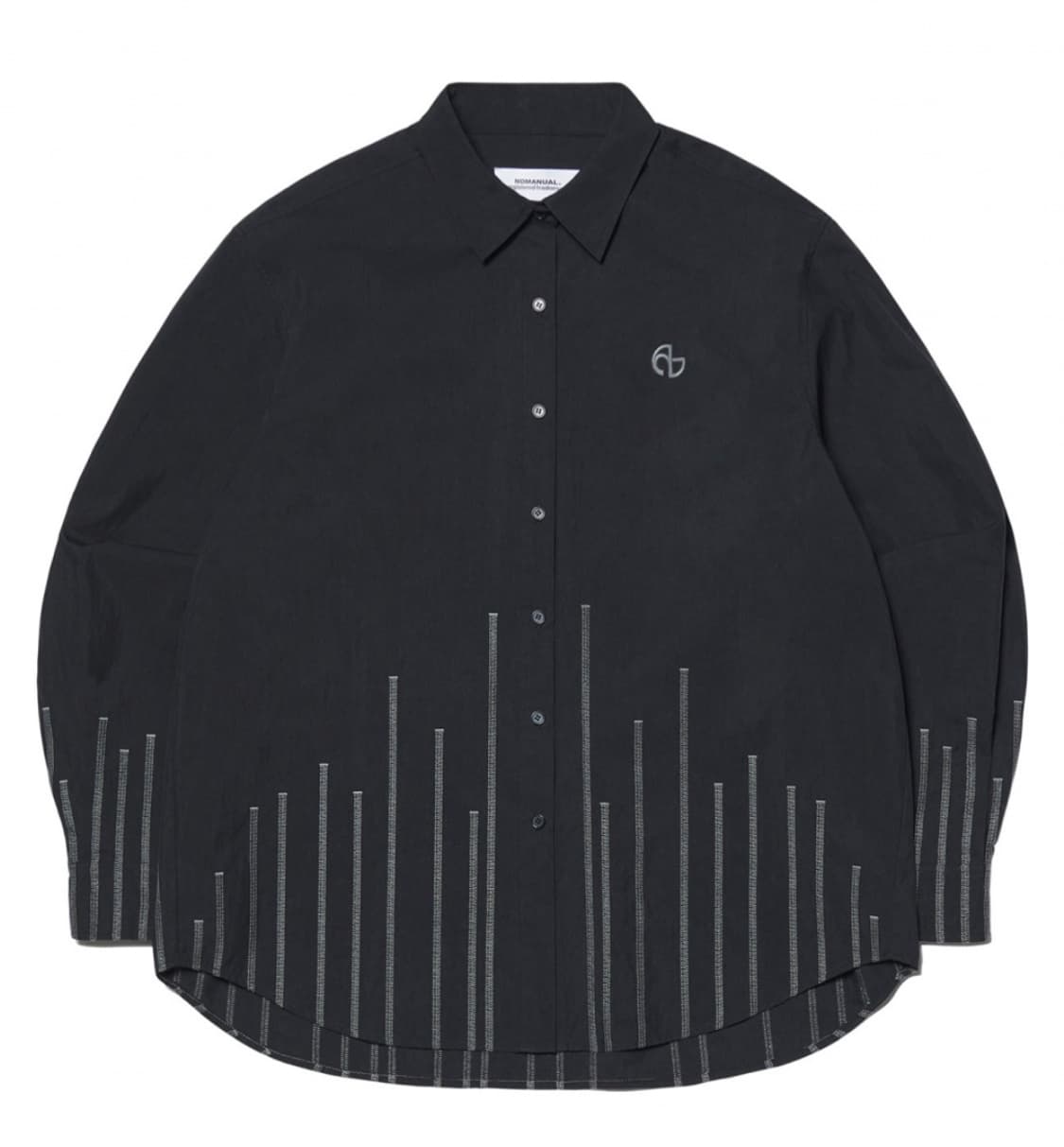 노매뉴얼 V.S.L셔츠 검정색 상품이미지1