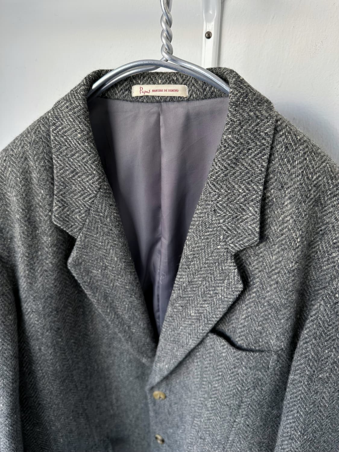 Wool tweed 2B over jacket 상품이미지10