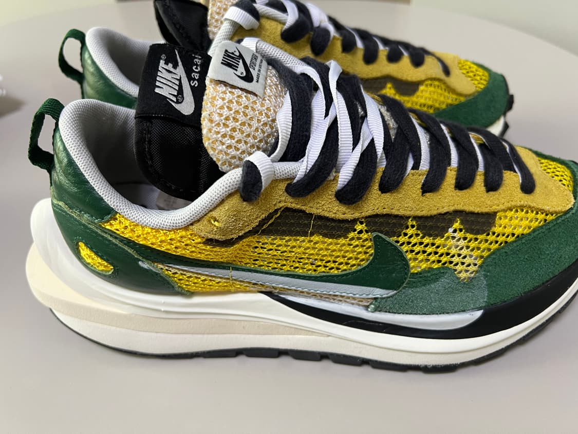나이키 x 사카이 베이퍼와플 투어 옐로우 / 그린 250사이즈 US7 상품이미지5
