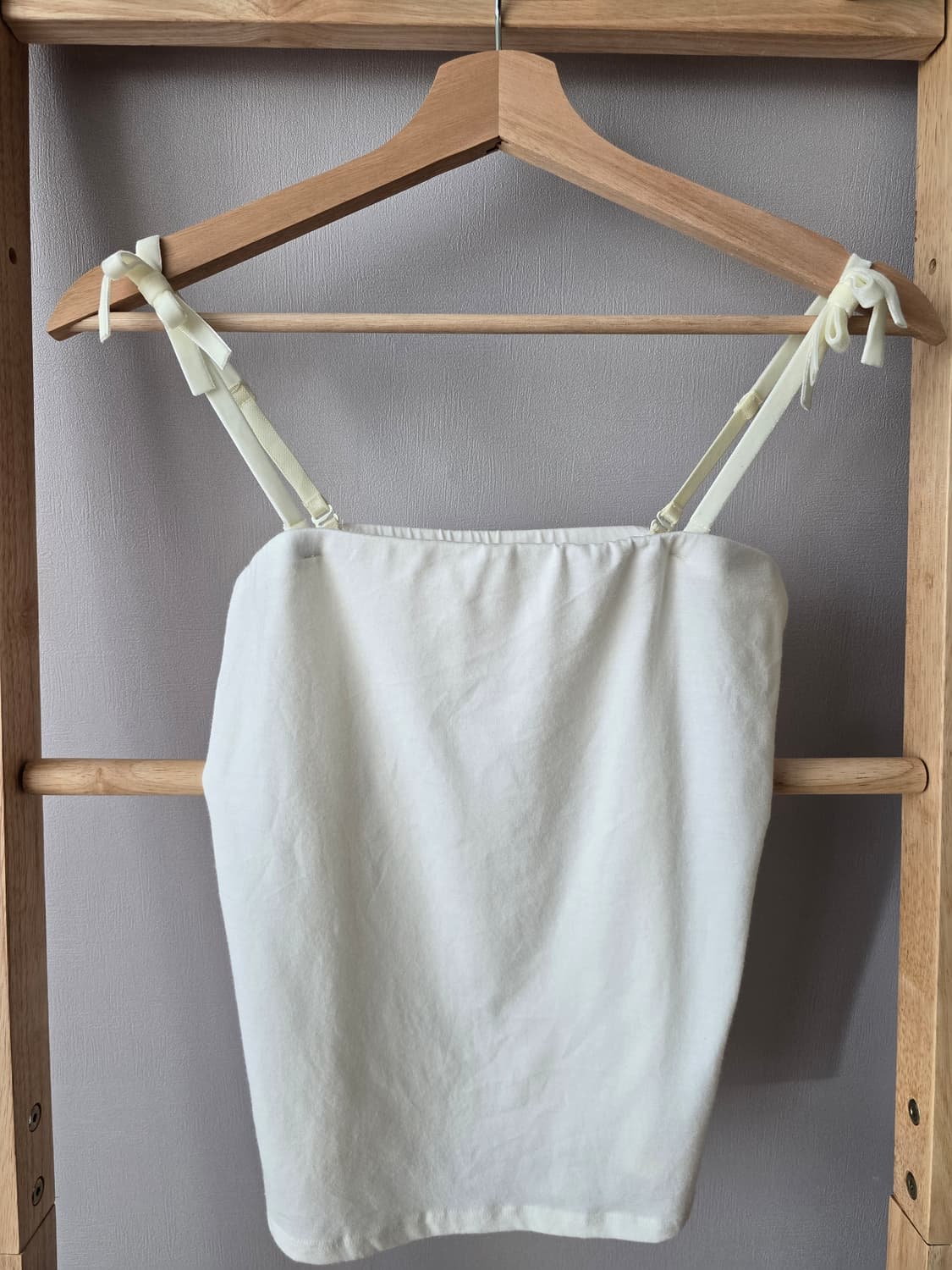 WILLSELECTION 벨벳 스트랩 탑 (M) 상품이미지1