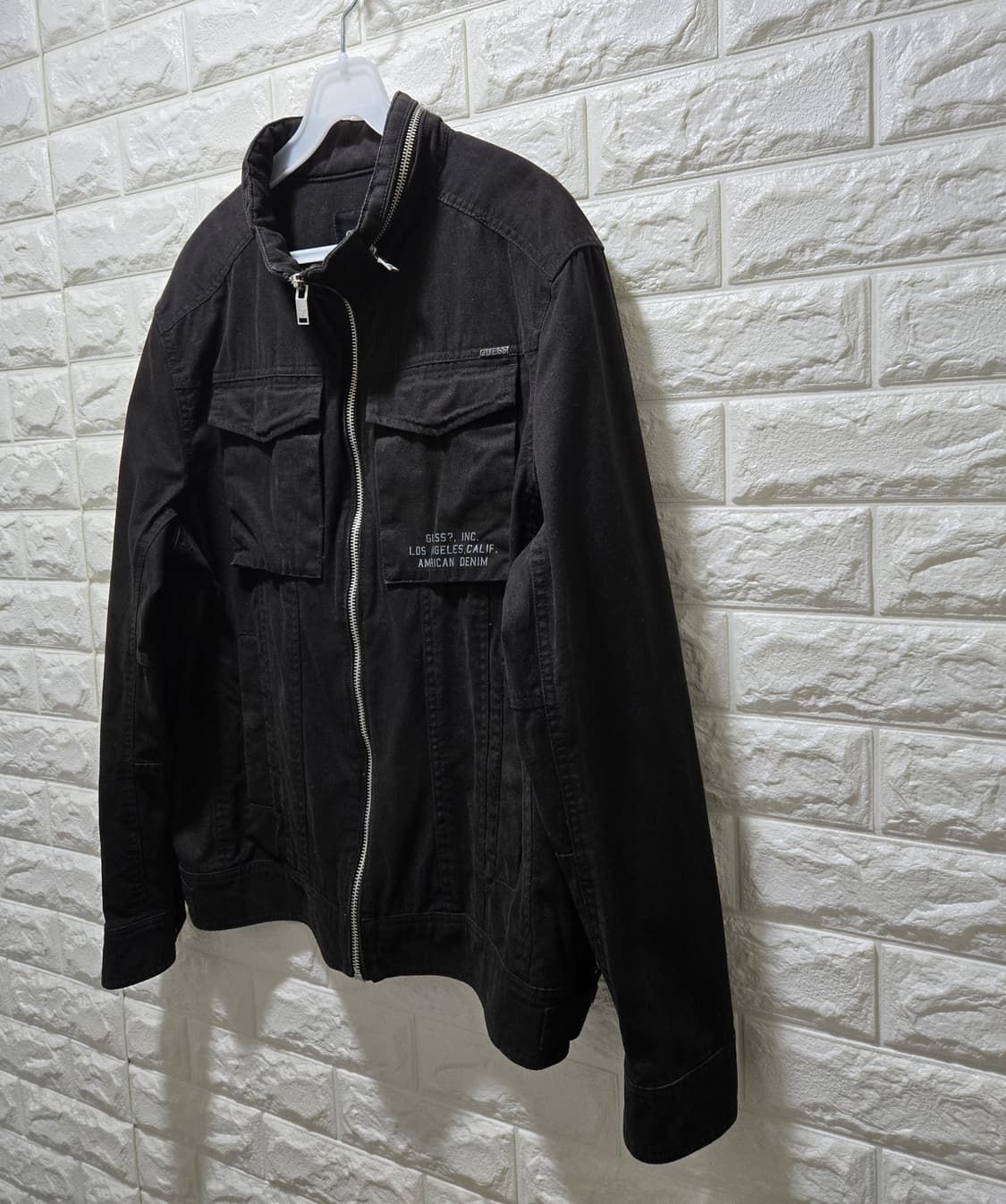 게스 블랙 코튼 헌팅 자켓 워크 자켓 105 상품이미지4