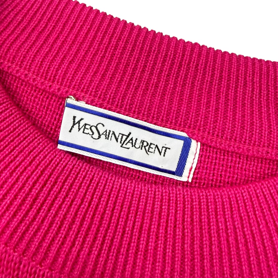 입생로랑 다이아몬드 체커보드 라운드 니트 상품이미지7