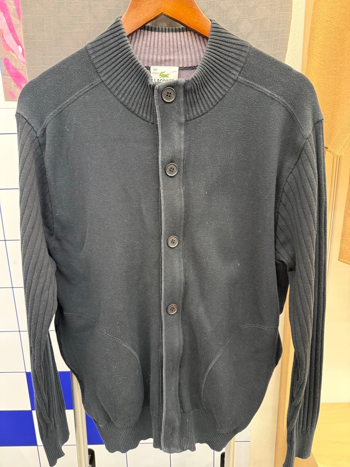 라코스테 블랙 가디건 상품이미지1