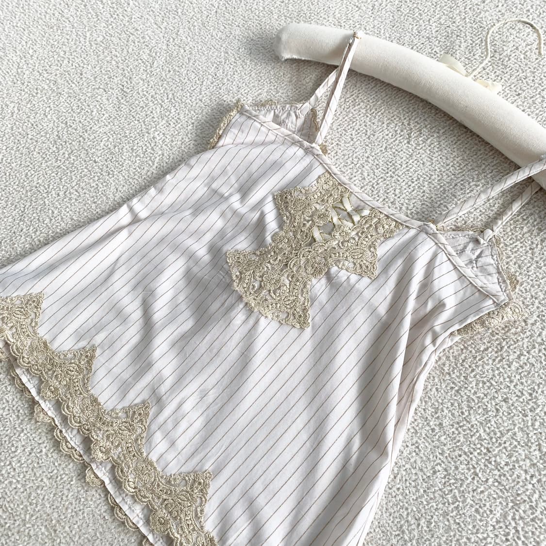 에메필 ♥ 골드 갸루 스트라이프 나시 상품이미지3