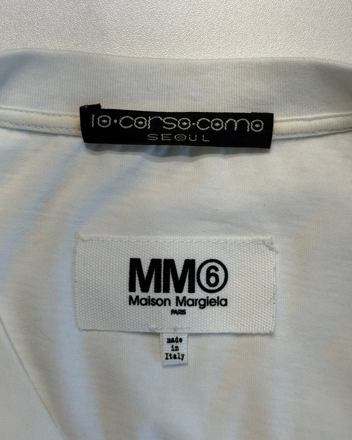  mm6 화이트 프렌치 프라이 그래픽 하프티 상품이미지7