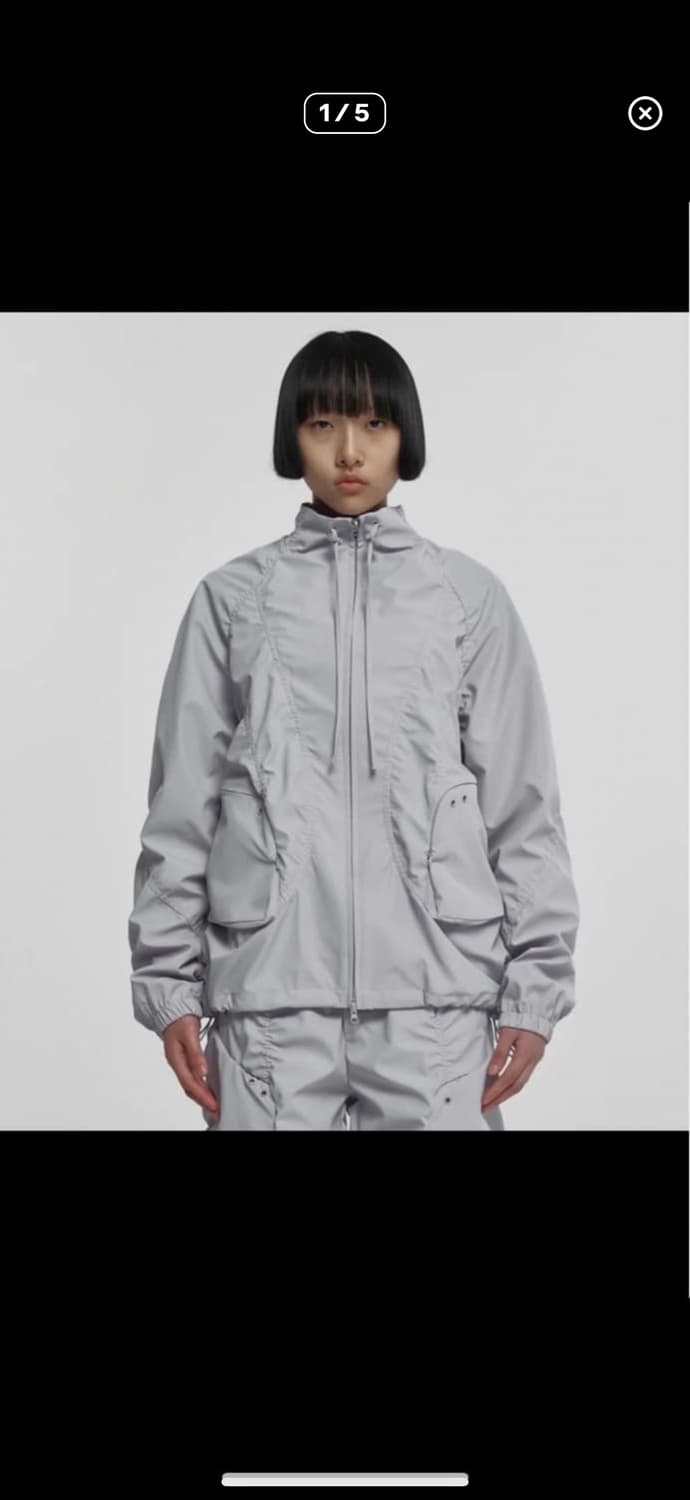 (1) NACHE SMOCKING CONVEX WINDBREAKER 상품이미지1